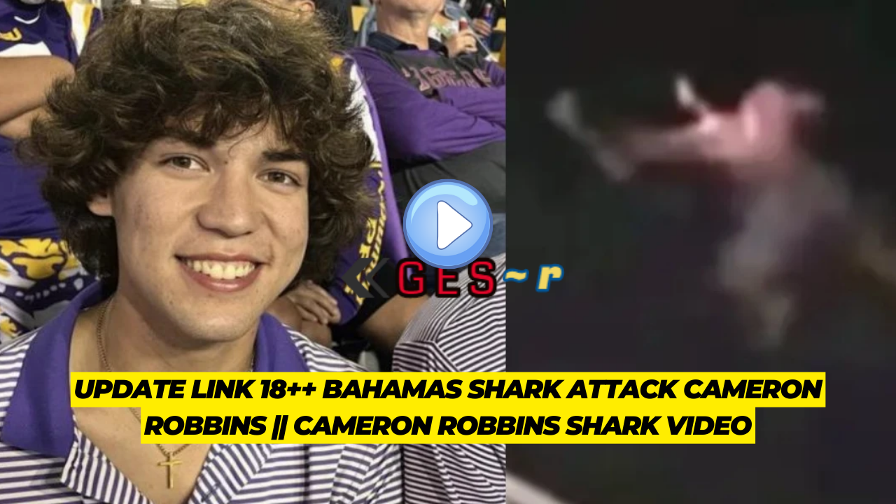 Bahamas Shark Attack Cameron Robbins || Cameron Robbins Shark Video